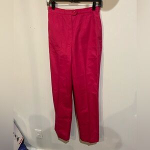 High Waisted Fuchsia Pants